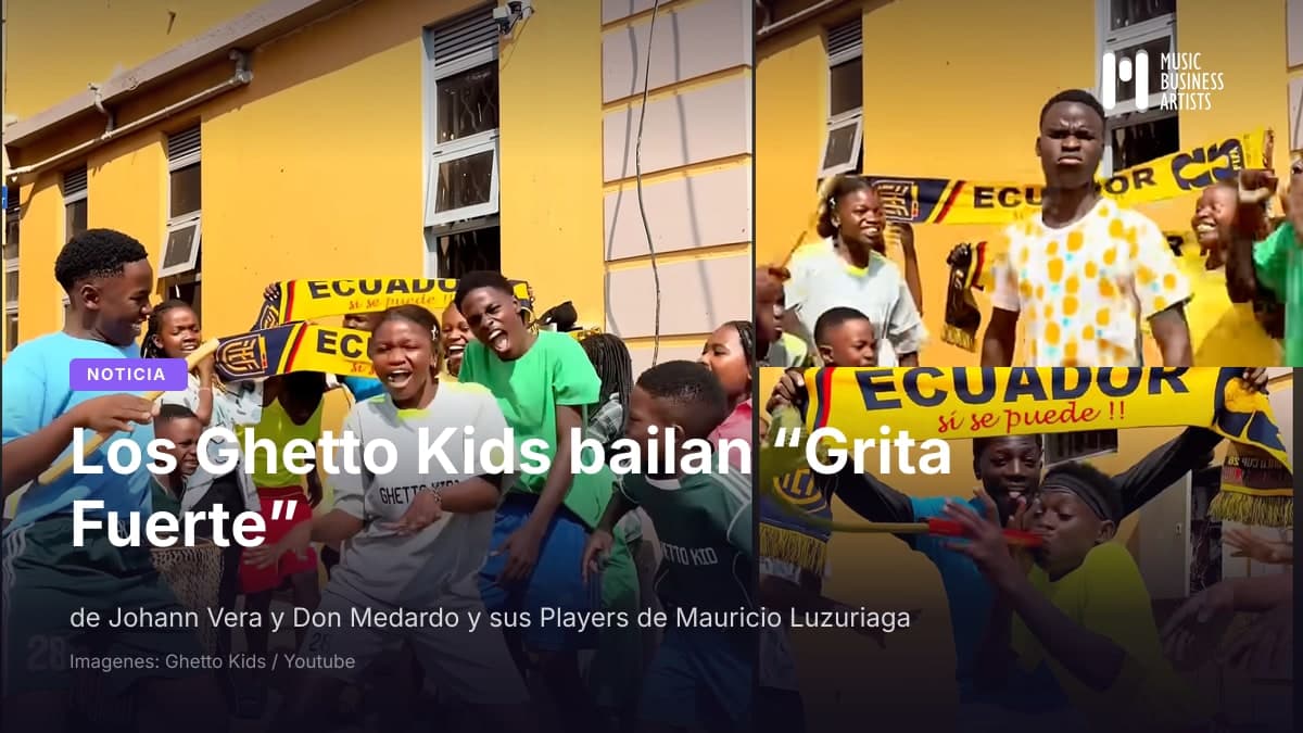 Los Ghetto Kids bailan Grita Fuerte de Johann Vera y Don Medardo y sus Players Mauricio Luzuriaga con los colores de Ecuador.